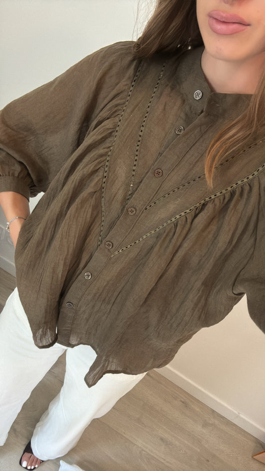 CHEMISE LILI KAKI