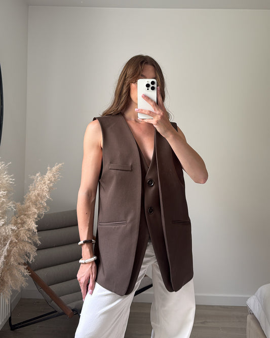 BLAZER SANS MANCHE LIZ