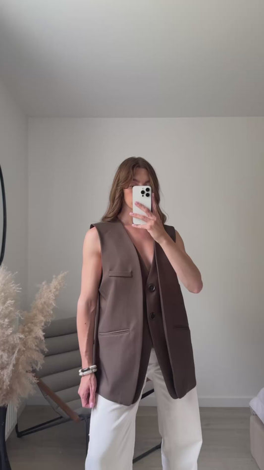 BLAZER SANS MANCHE LIZ